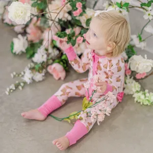 Convertible Romper | Pink Chocolate Bunny
