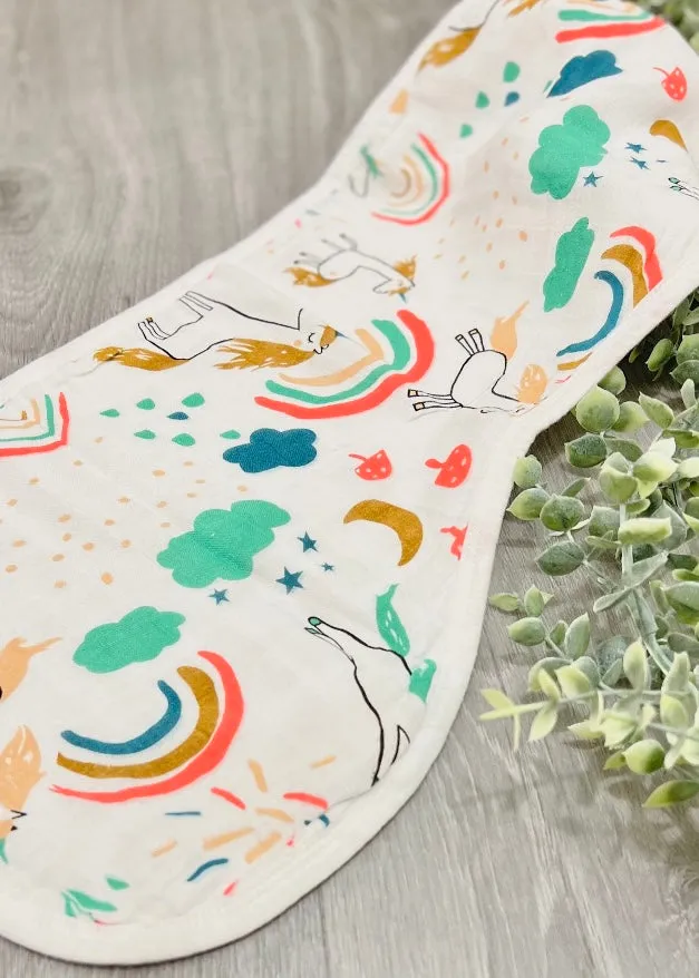 Convertible Unicorn Burp Cloth