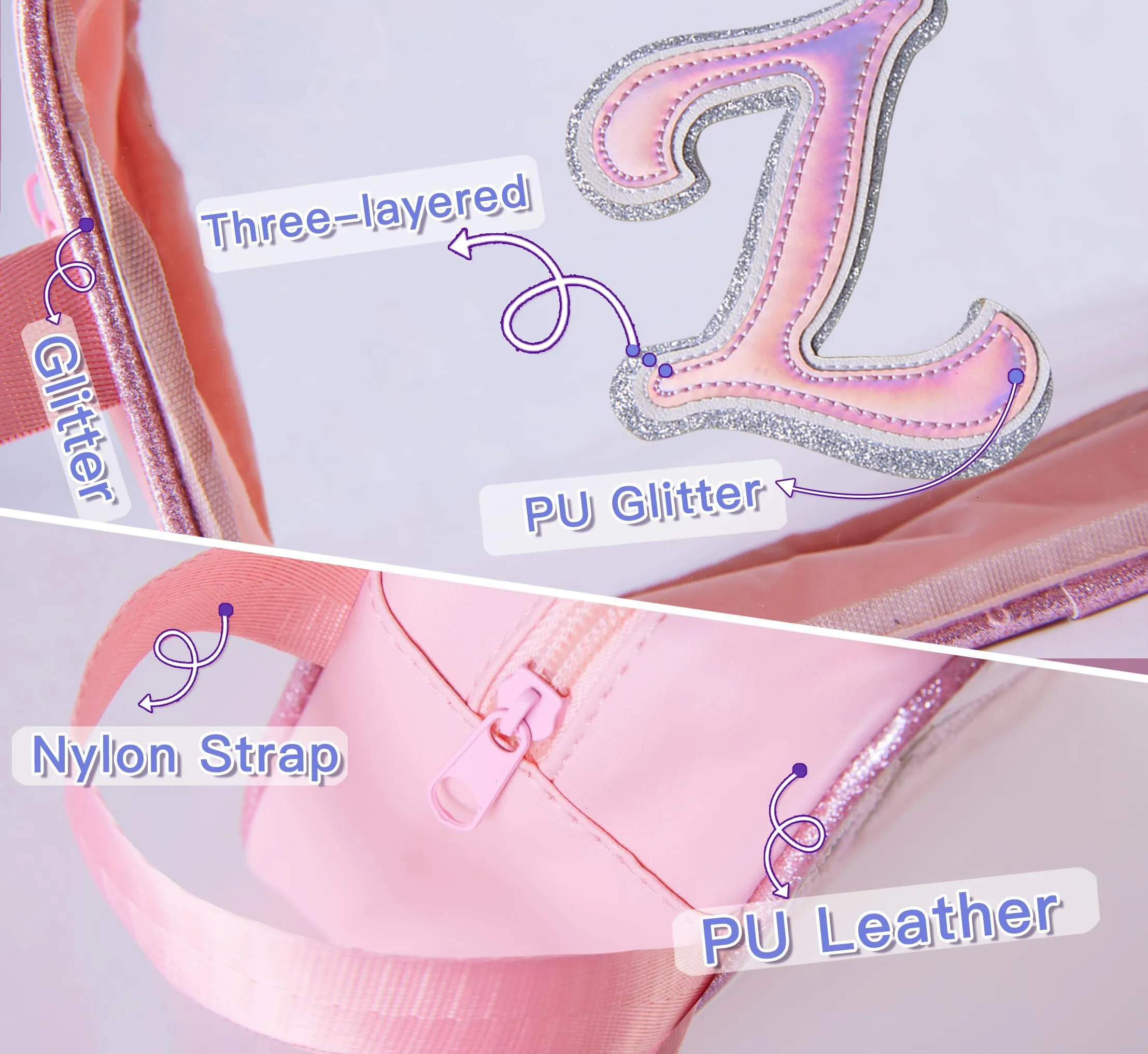 COSHAYSOO Clear Makeup Bag Preppy Initial Letter Cosmetic Toiletry Sunscreen Pouch Travel Essential Accessories Gifts for Women Girls Summer Camp Vacation Beach Pool Lake Hiking Road Trip Pink Z