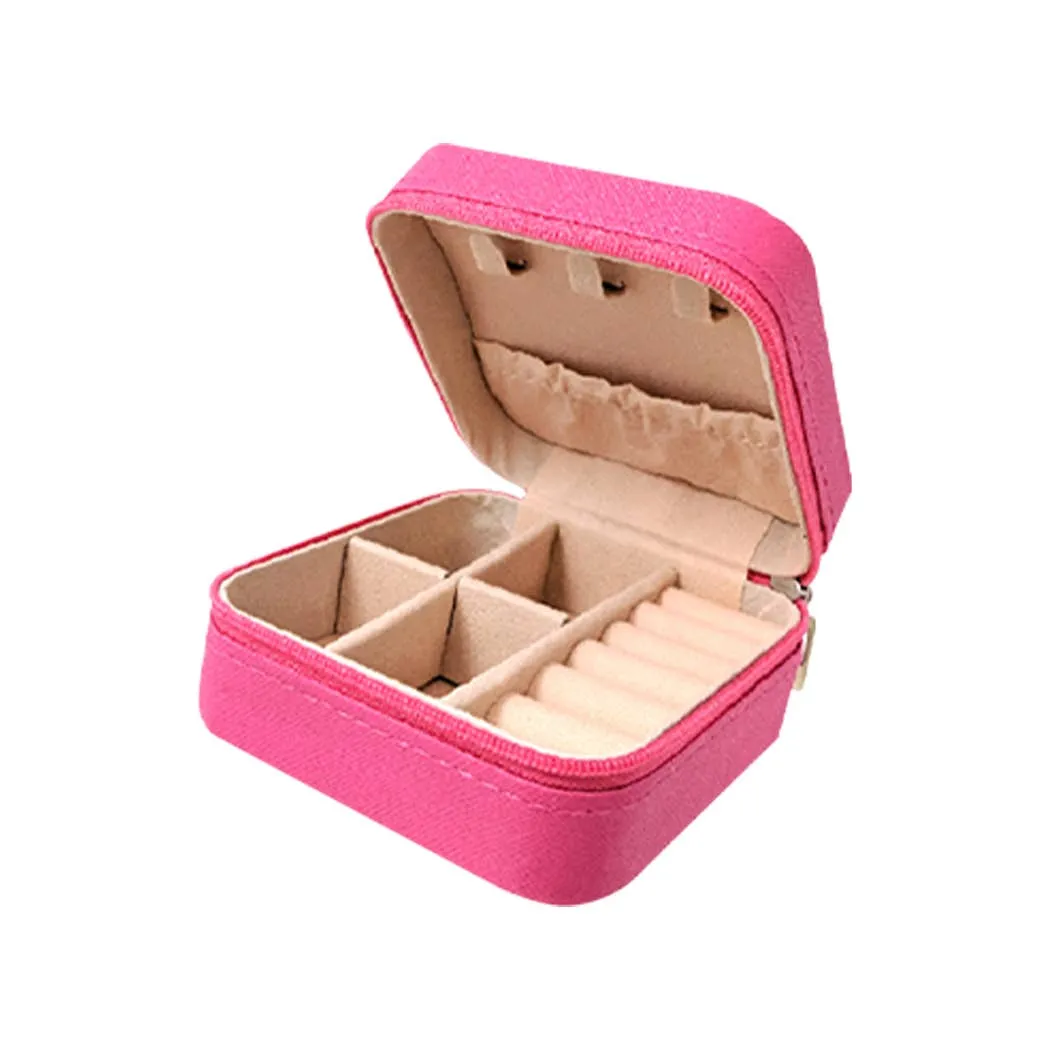 Cowboy Theme Print Square Leather Jewelry Box