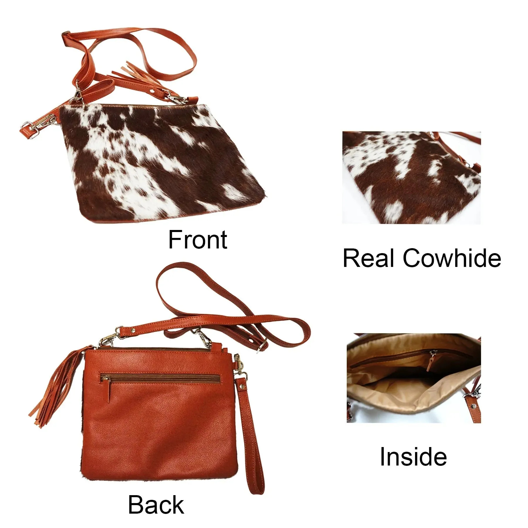 Cowhide Crossbody Purse