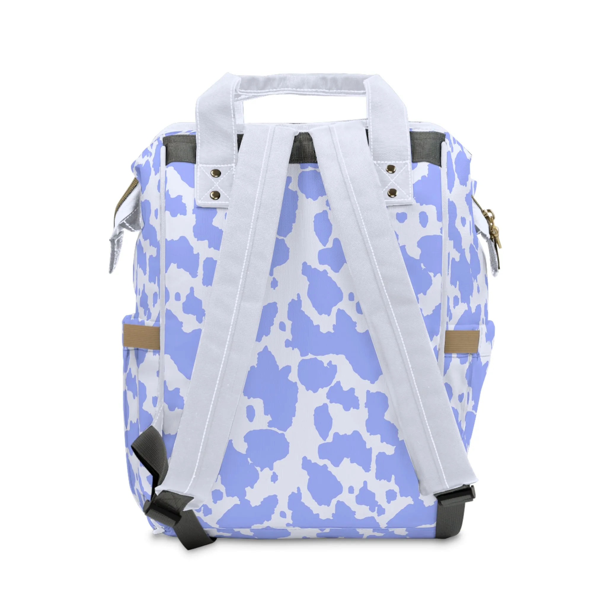 Cowhide Diaper Backpack - Chic & Durable Baby Bag with Genuine Cowhide Patterns, Perfect for Stylish Parents
