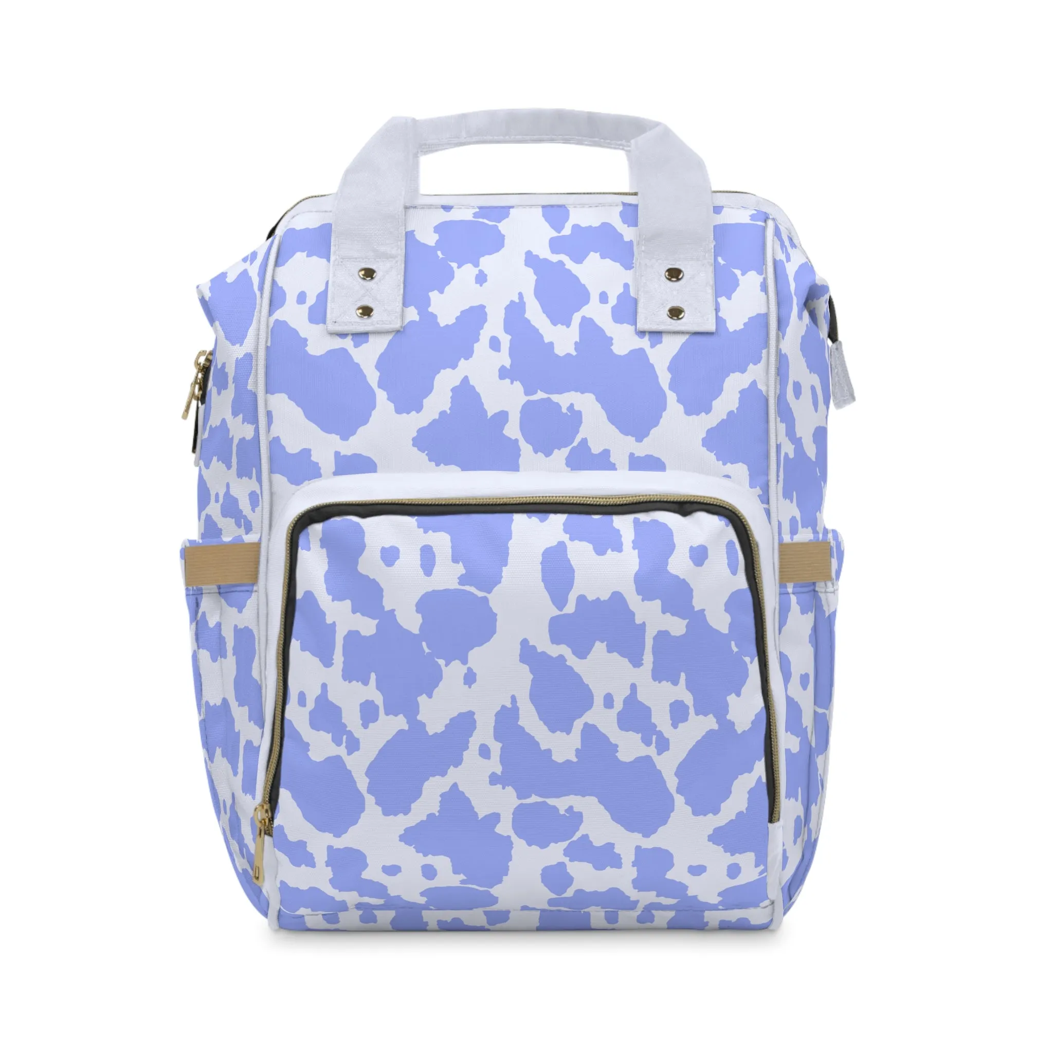 Cowhide Diaper Backpack - Chic & Durable Baby Bag with Genuine Cowhide Patterns, Perfect for Stylish Parents