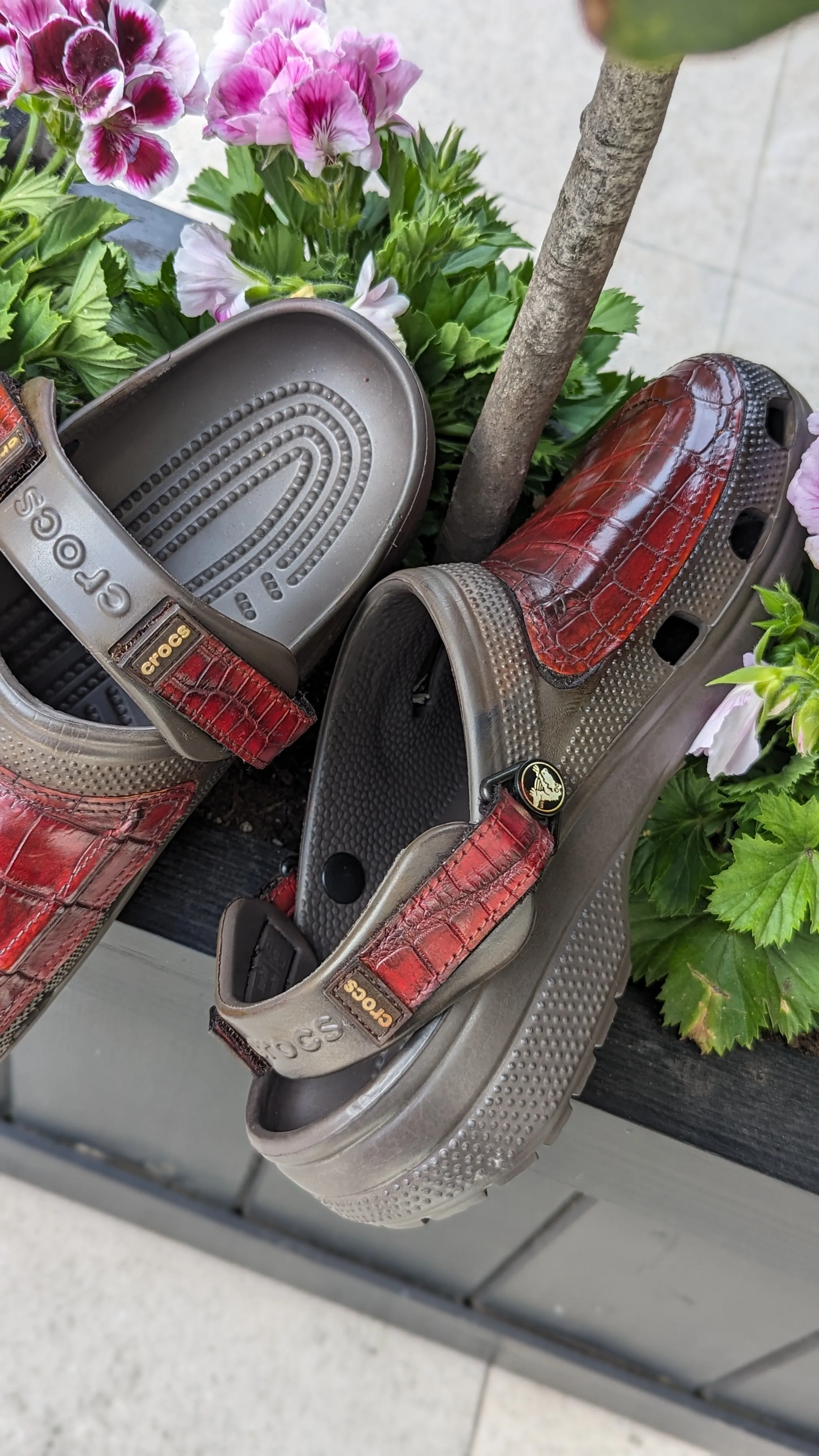 Crocs wrapped in Crocs