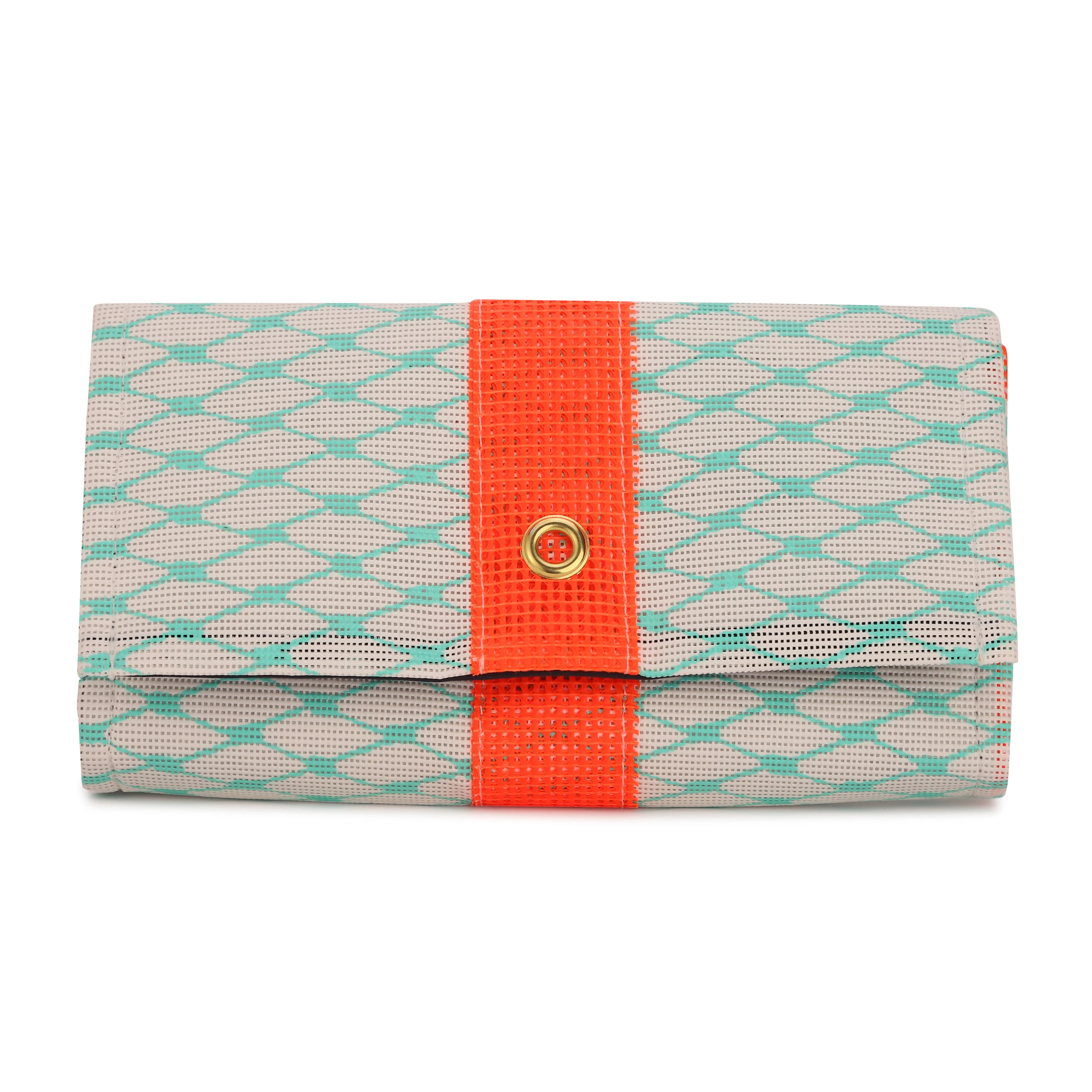 Crossbody in Teal & Coral (No Strap)
