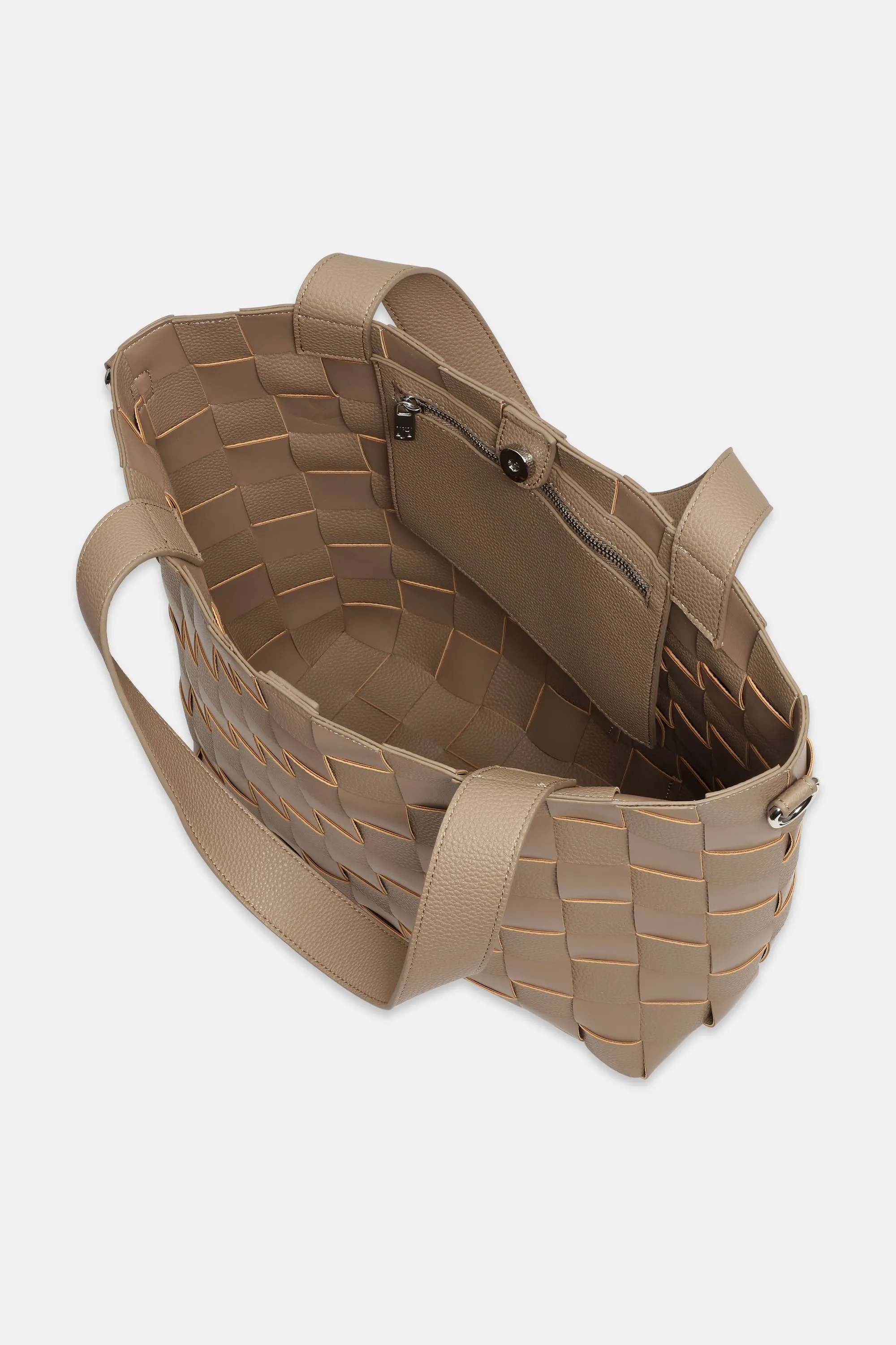 Crossbody Shopper Väska - Greige