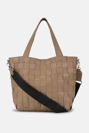 Crossbody Shopper Väska - Greige