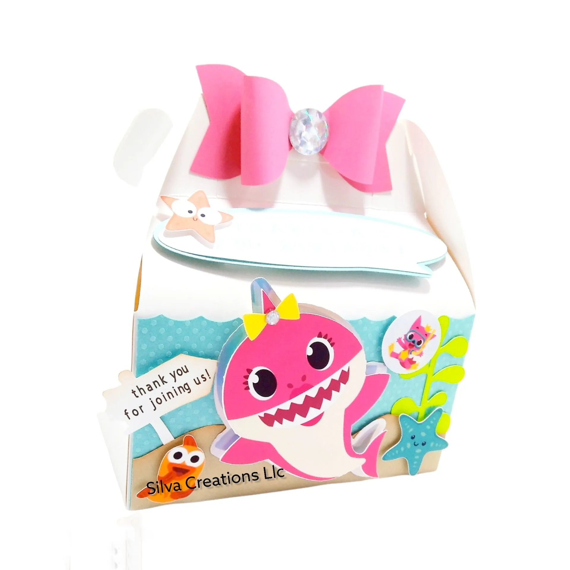 Custom Baby Shark Themed Party Box / 10 pcs.