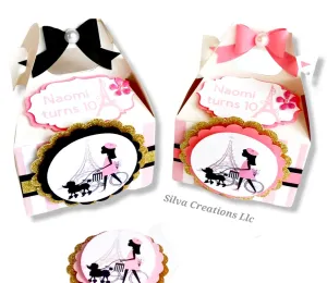 Custom Barbie Themed Party Boxes in Paris / 10 pcs.