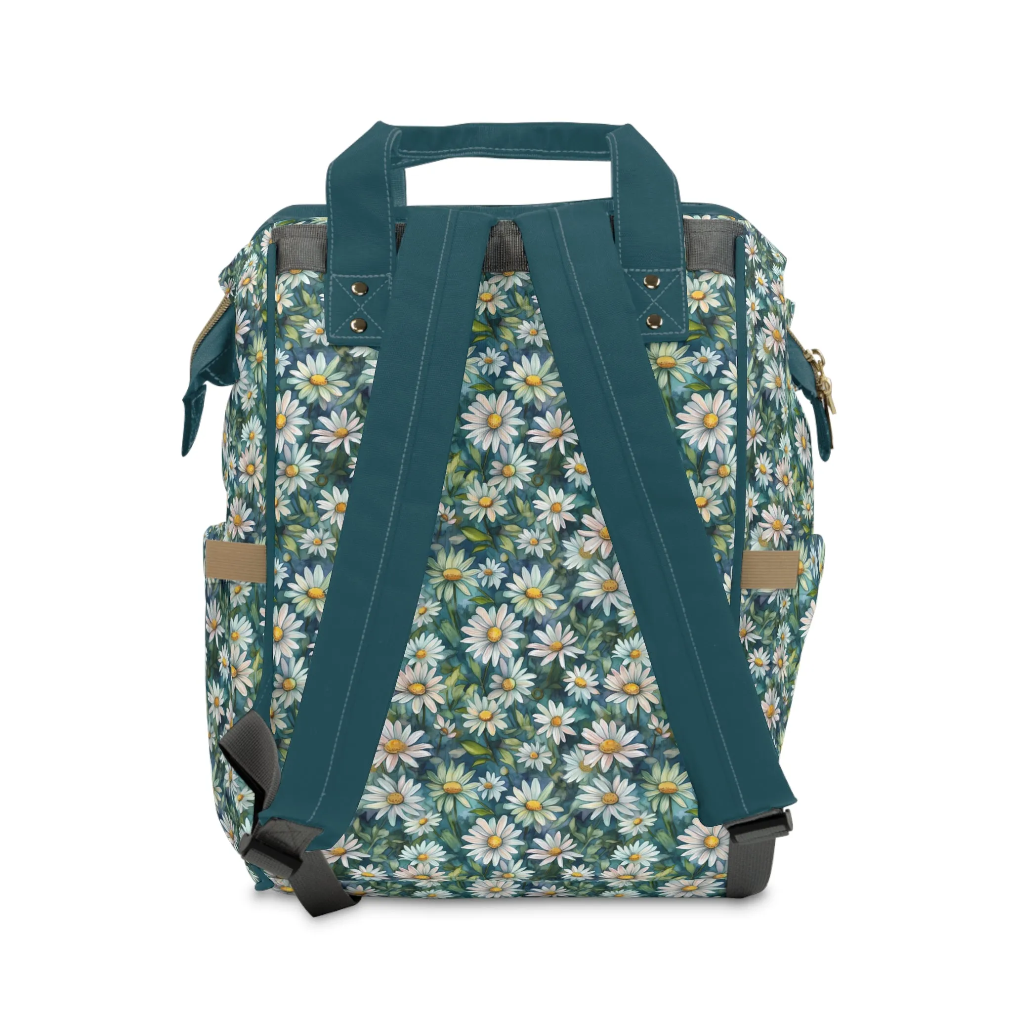 Daisy Diaper Backpack - Charming & Multifunctional Baby Bag with Daisy Patterns, Perfect for Nature-Loving Parents