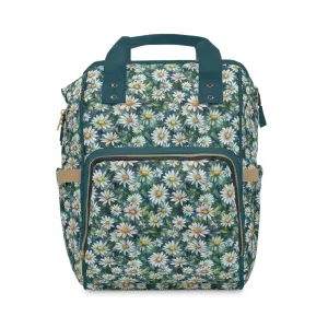 Daisy Diaper Backpack - Charming & Multifunctional Baby Bag with Daisy Patterns, Perfect for Nature-Loving Parents