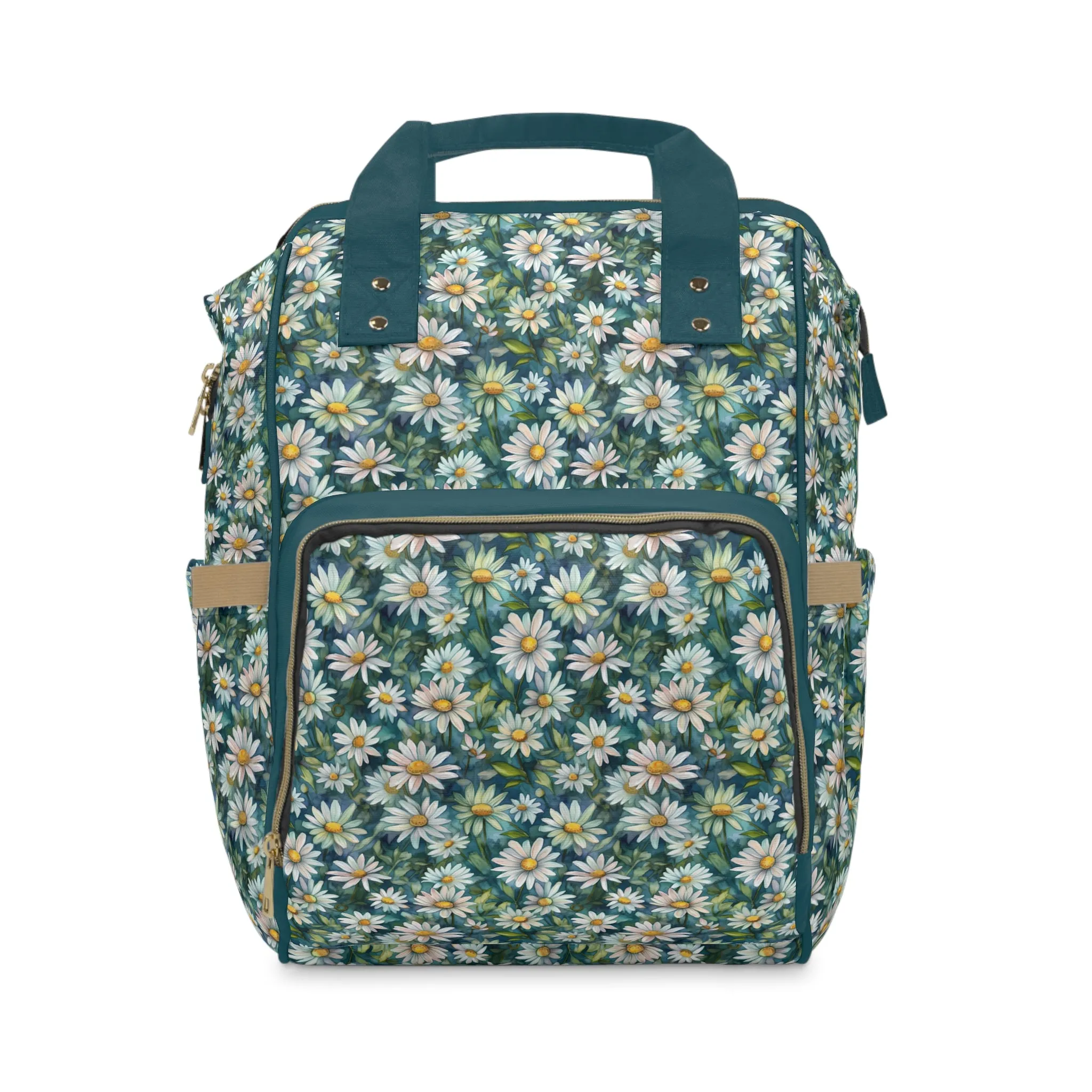 Daisy Diaper Backpack - Charming & Multifunctional Baby Bag with Daisy Patterns, Perfect for Nature-Loving Parents