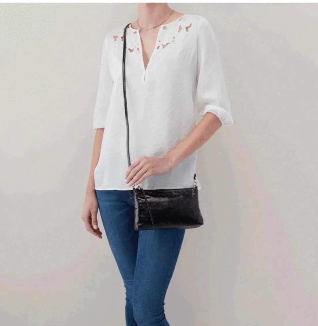 Darcy Hobo Convertible Crossbody in Black