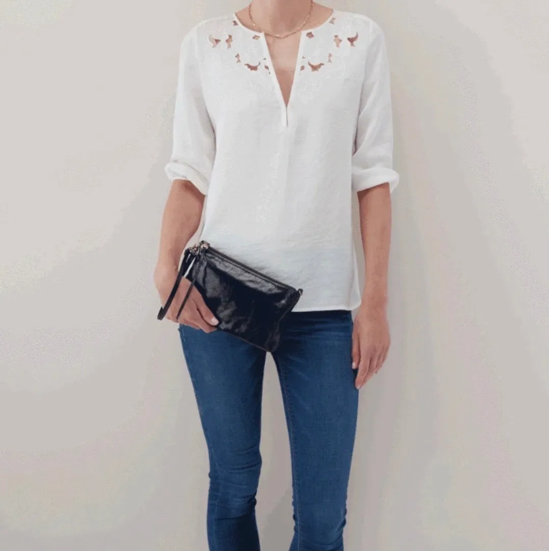 Darcy Hobo Convertible Crossbody in Black