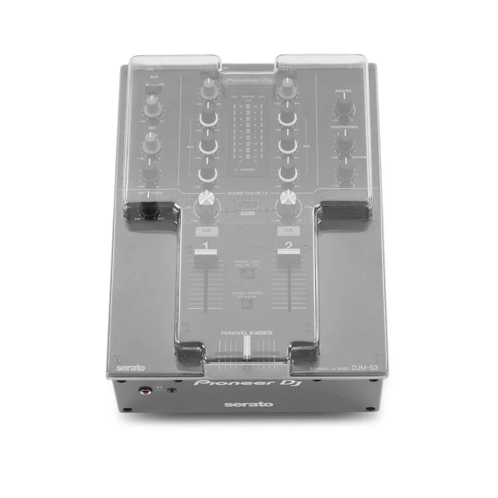 Decksaver DS-PC-DJMS3 Screen Protector for Pioneer DJM-S3, Smoked/clear