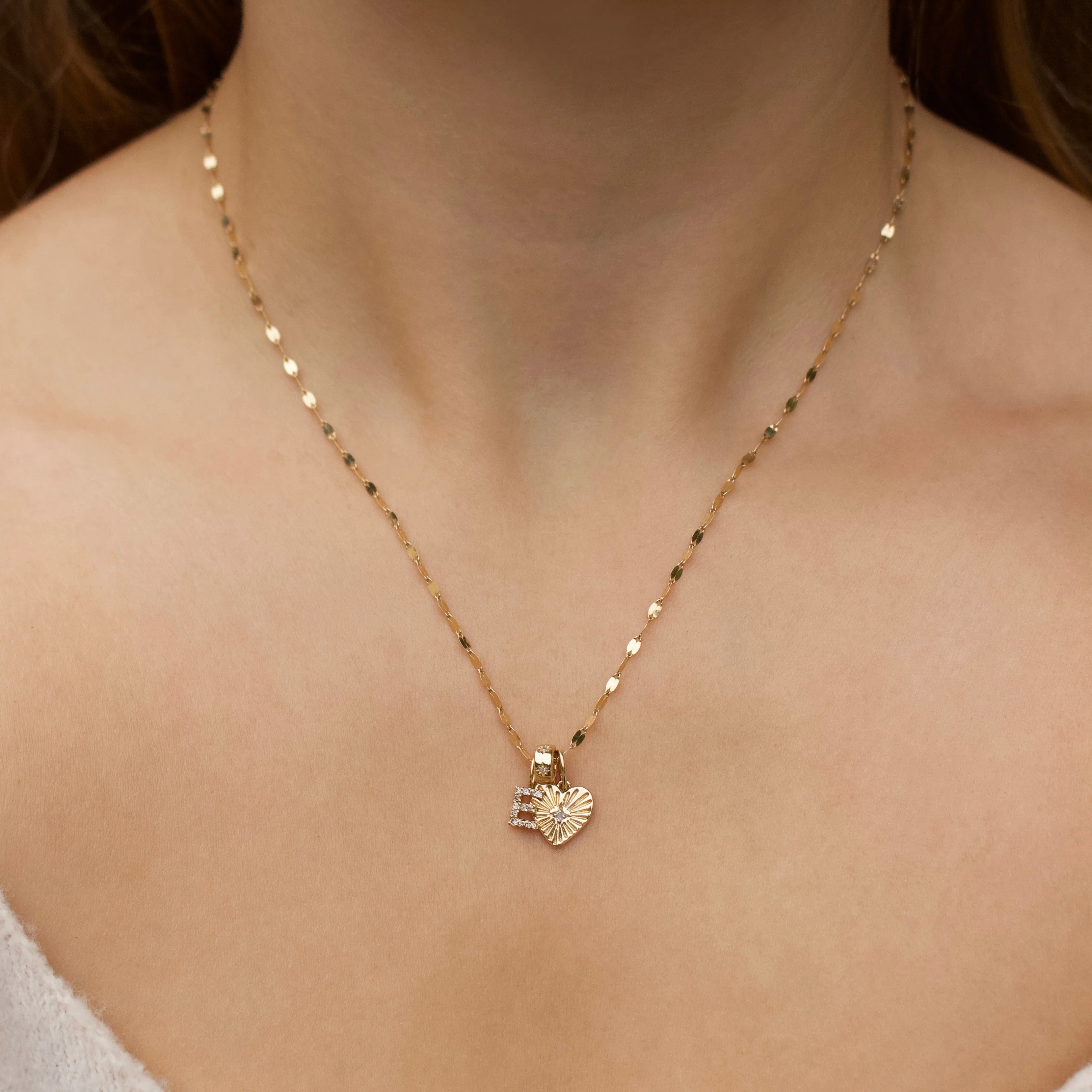 Diamond Star Set Stacker Charm