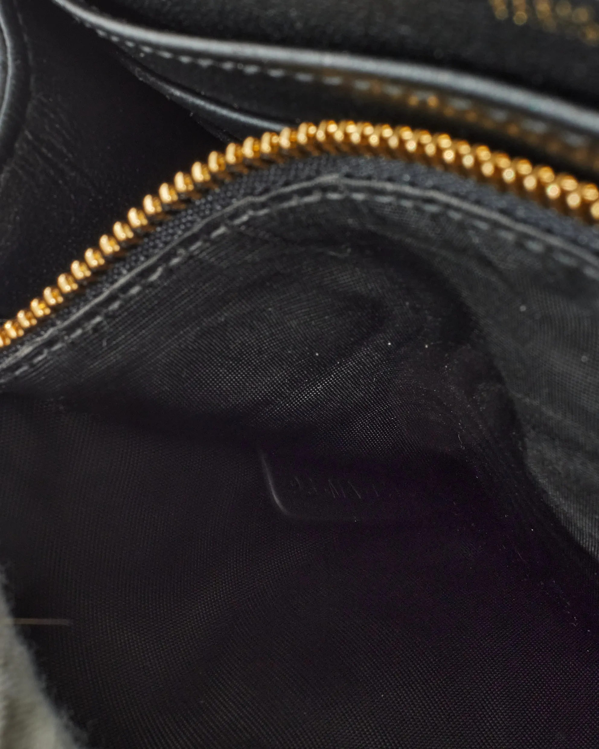 Dior Black Lambskin Leather My Dior Cannage Wallet On Chain