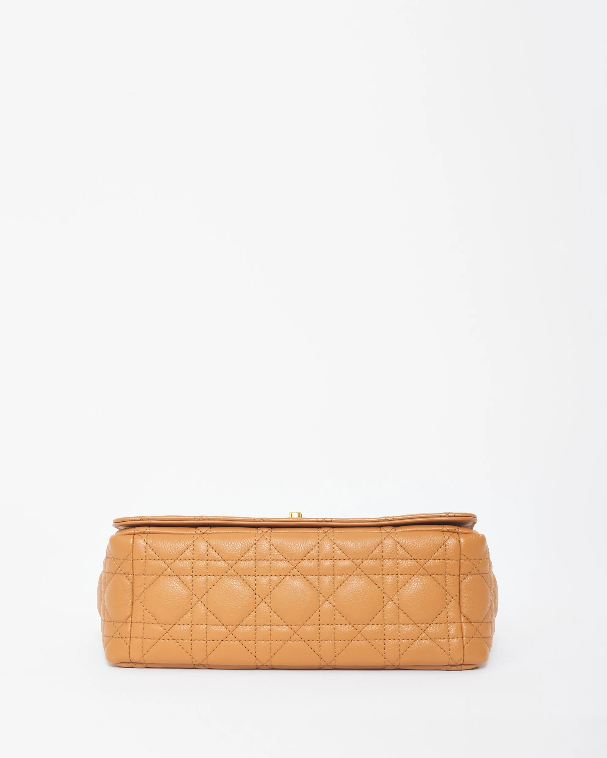 Dior Caramel Brown Cannage Leather Medium Caro Bag