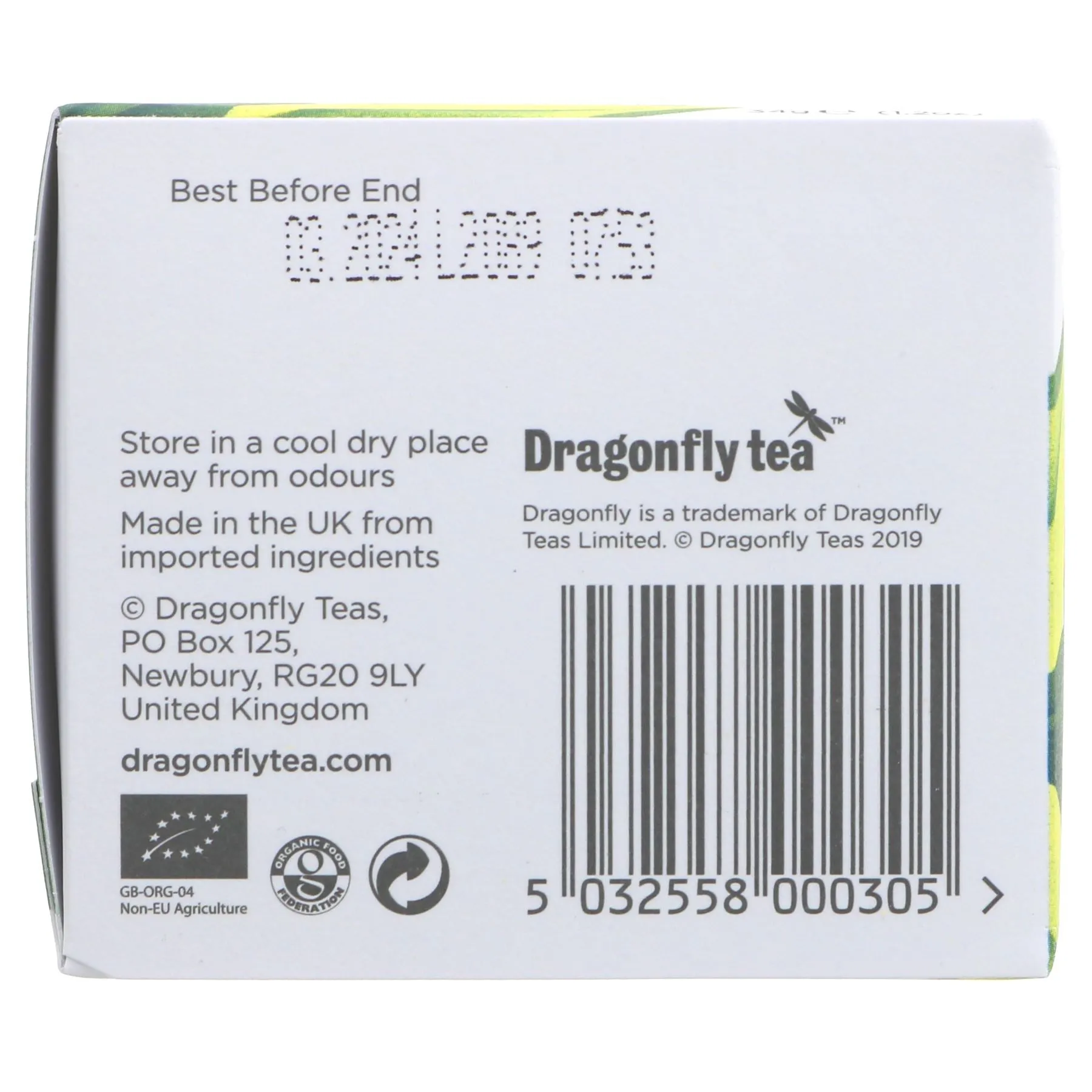 Dragonfly Tea | Happy Times Tulsi - Tulsi, Lemon Balm, Hemp Seed | 20 bags