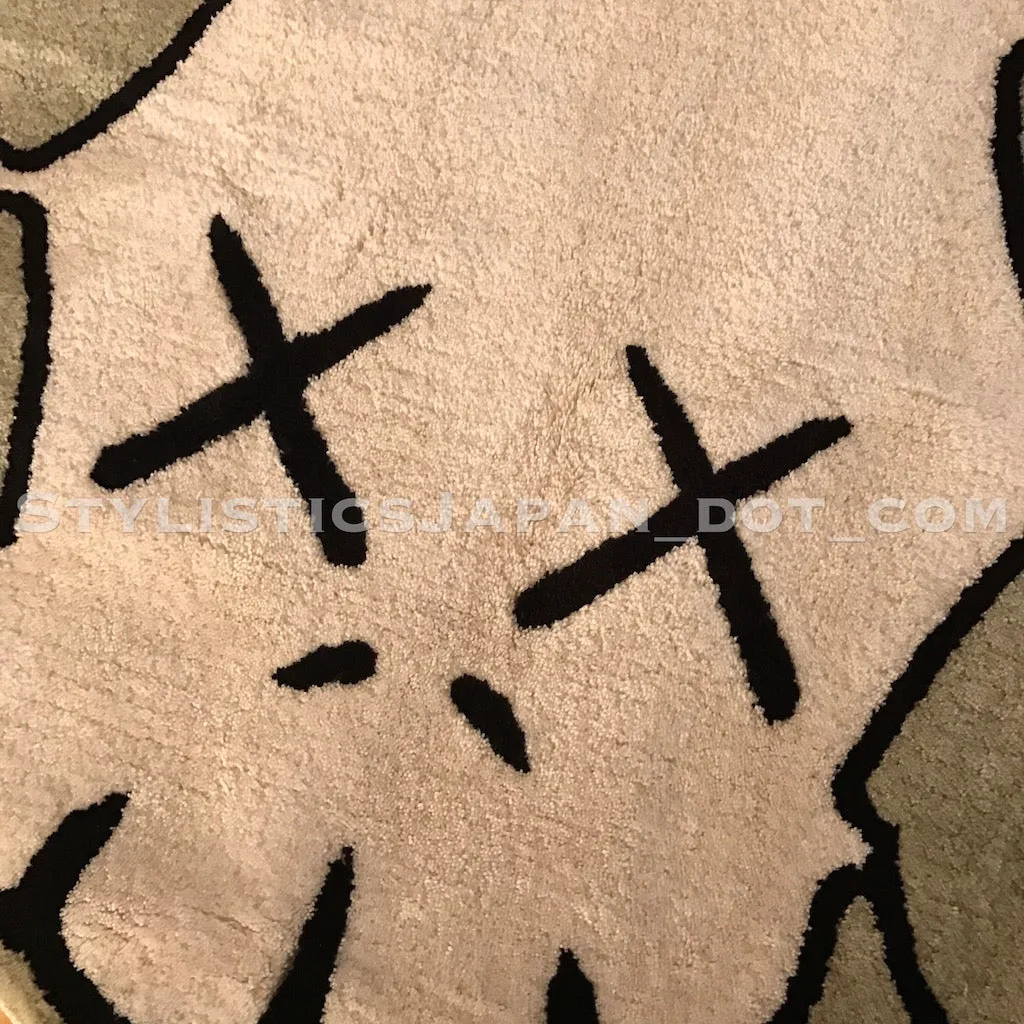 DS! Original Fake (Kaws) x G1950 Skull Rug Mat XL Grey/White