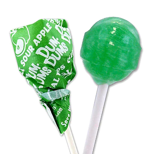 Dum Dum Color Party Bag Bright Green Sour Apple