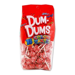 Dum Dum Color Party Bag Red Strawberry