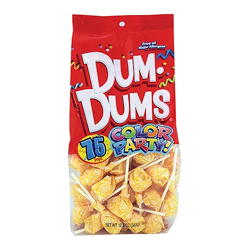 Dum Dum Color Party Bag Yellow Cream Soda
