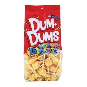 Dum Dum Color Party Bag Yellow Cream Soda