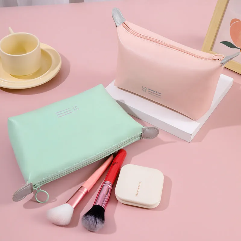 Dumpling Simple Fashion Storage Solid Color Large Capacity Cosmetic Bags