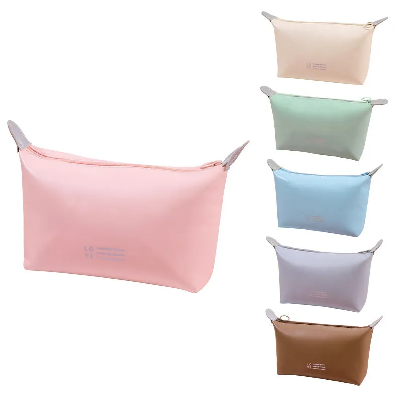 Dumpling Simple Fashion Storage Solid Color Large Capacity Cosmetic Bags