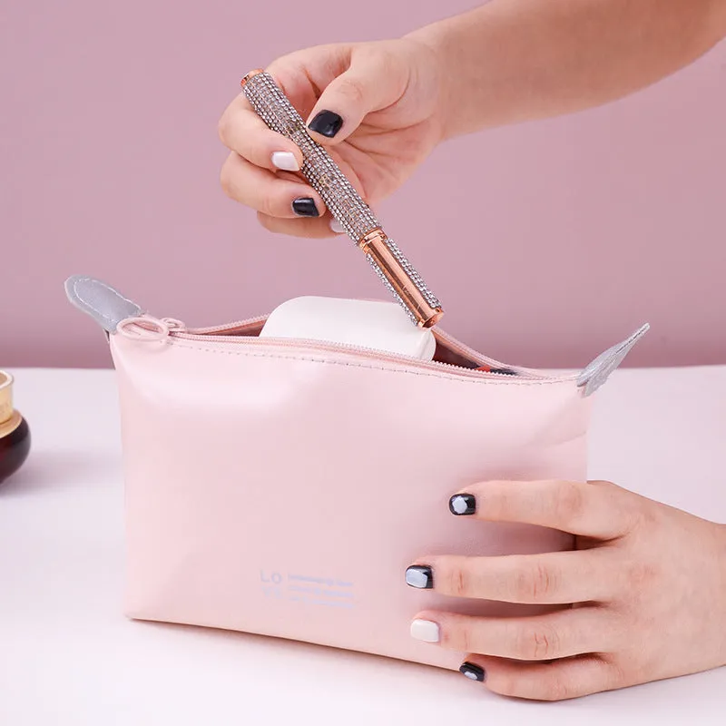 Dumpling Simple Fashion Storage Solid Color Large Capacity Cosmetic Bags