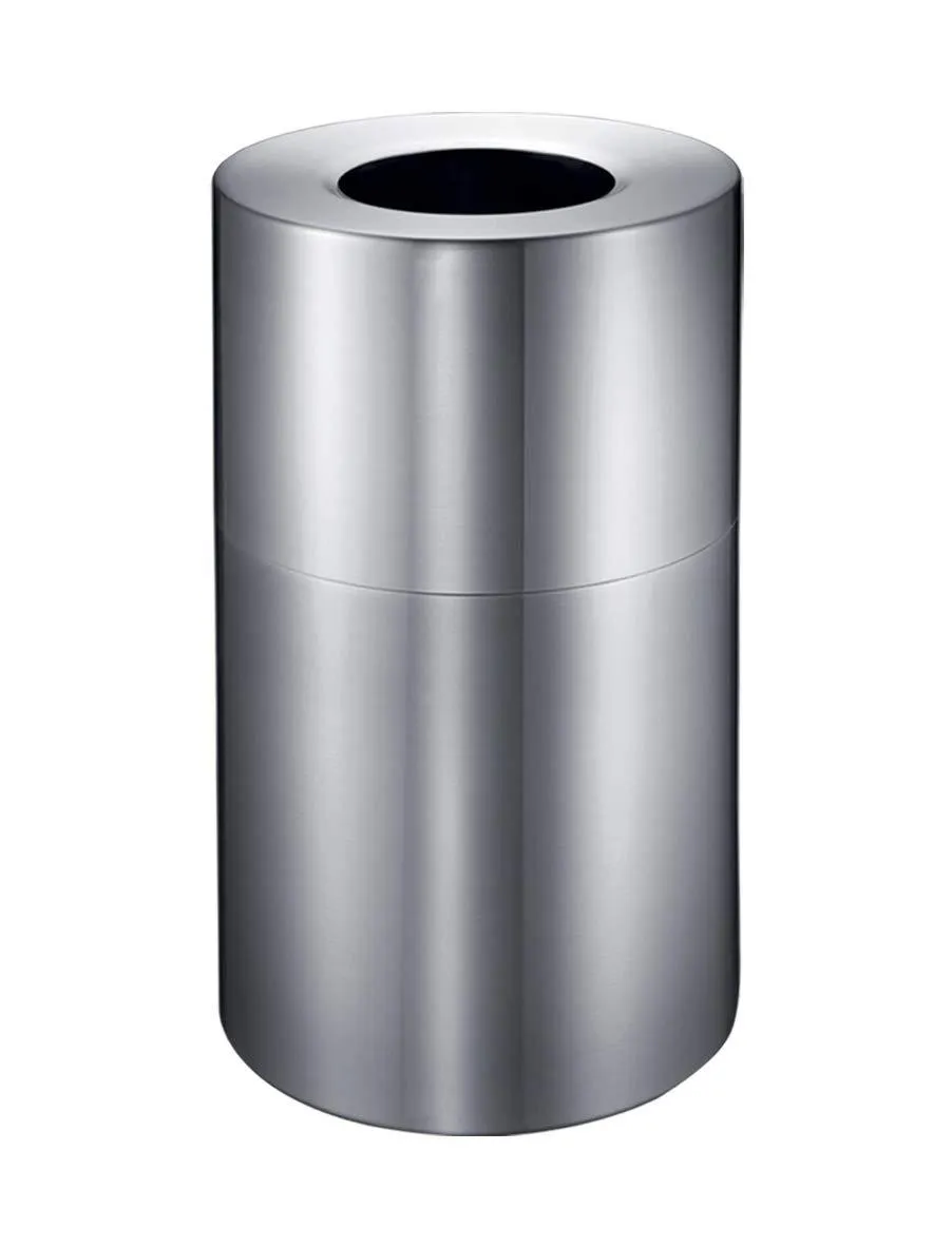 EKO Eternal 100L/26.4Gallon Commercial Trash can, Silver