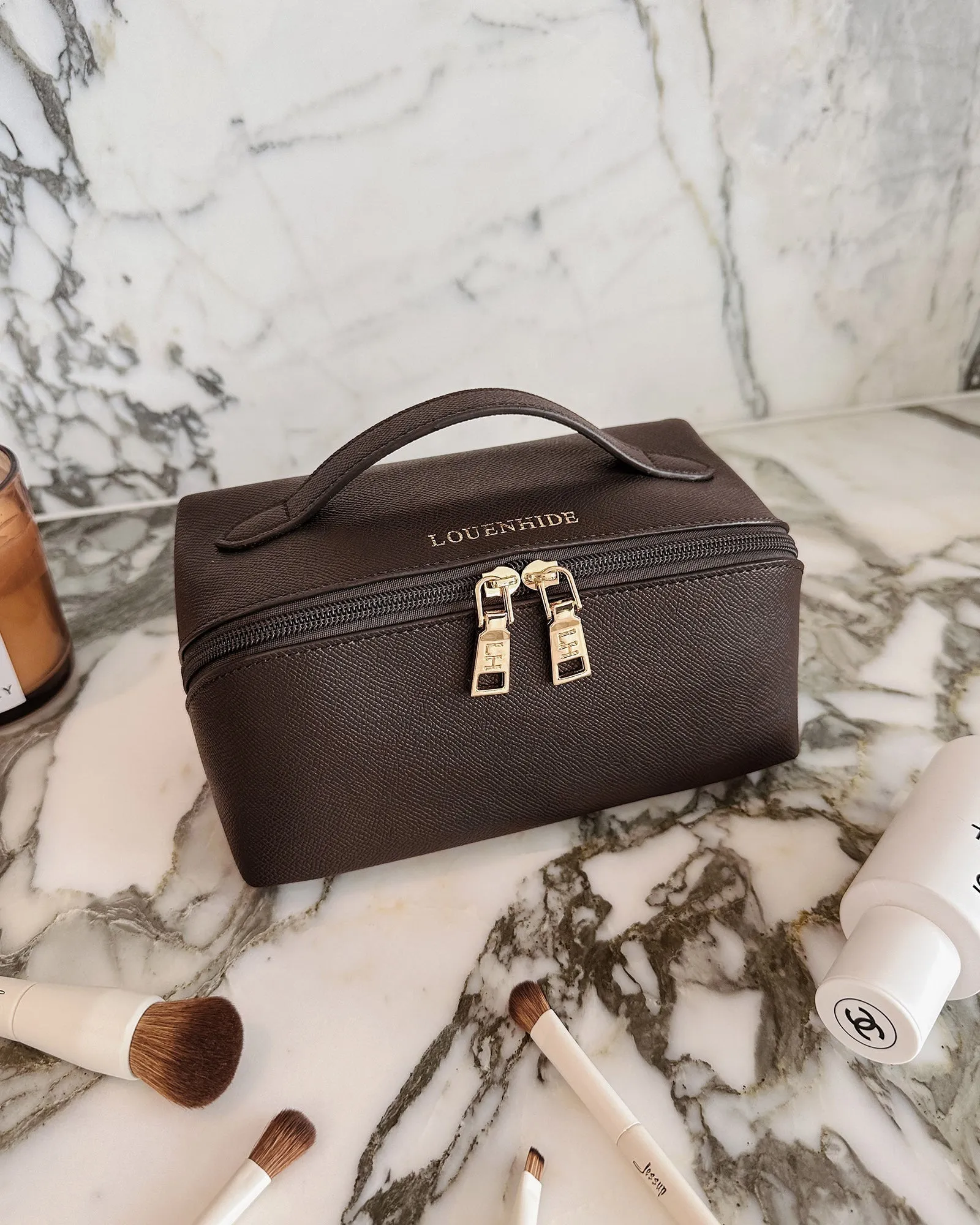 Ellis Cosmetic Case Chocolate