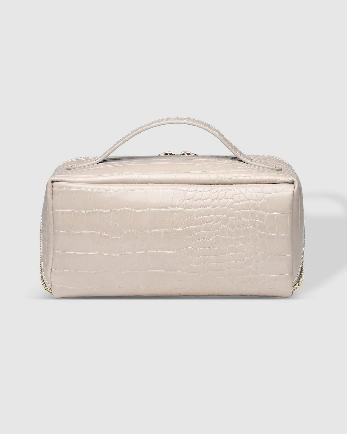 Ellis Makeup Bag Croc Putty