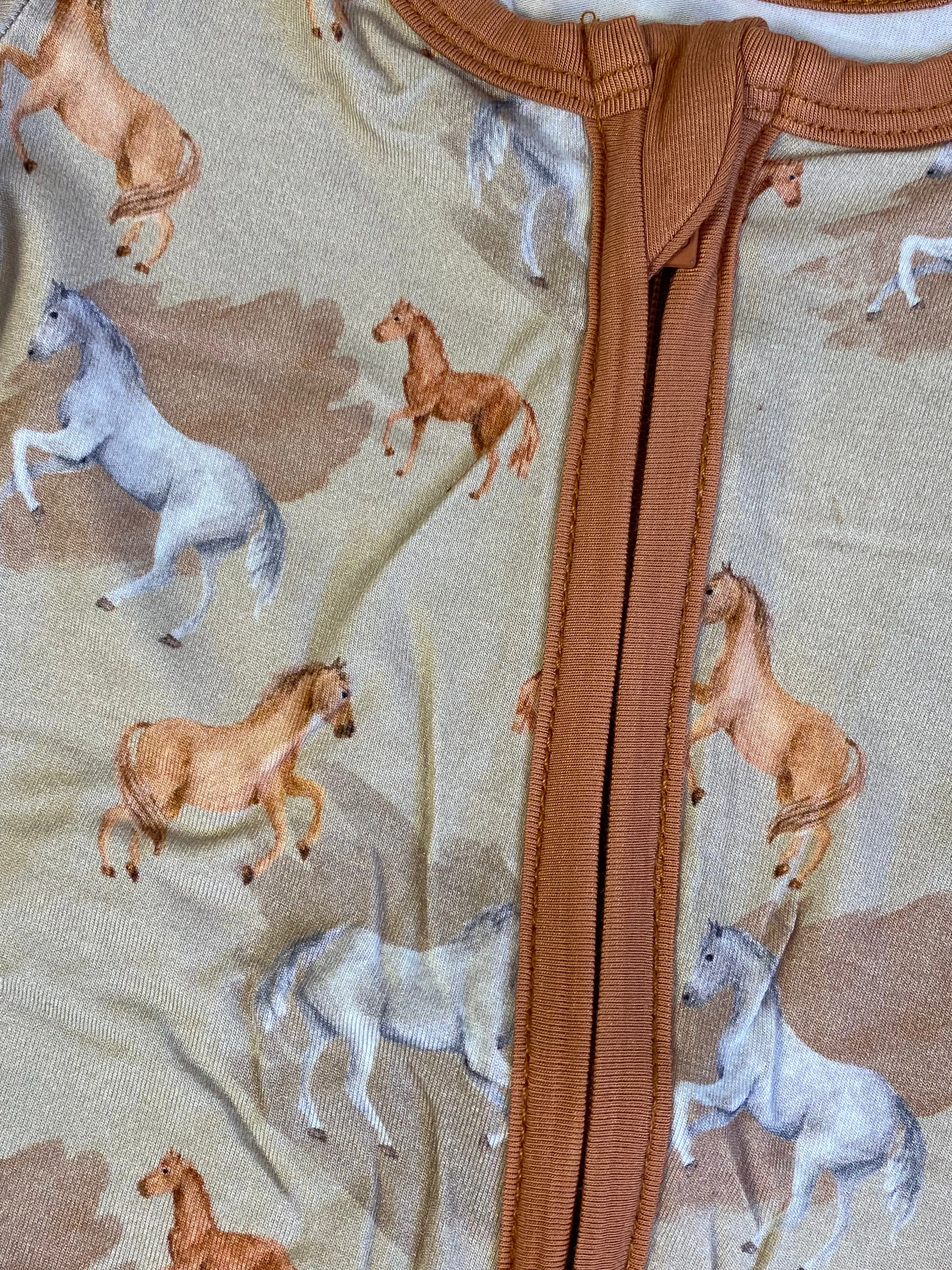 Ember Tan Bamboo Convertible Footie