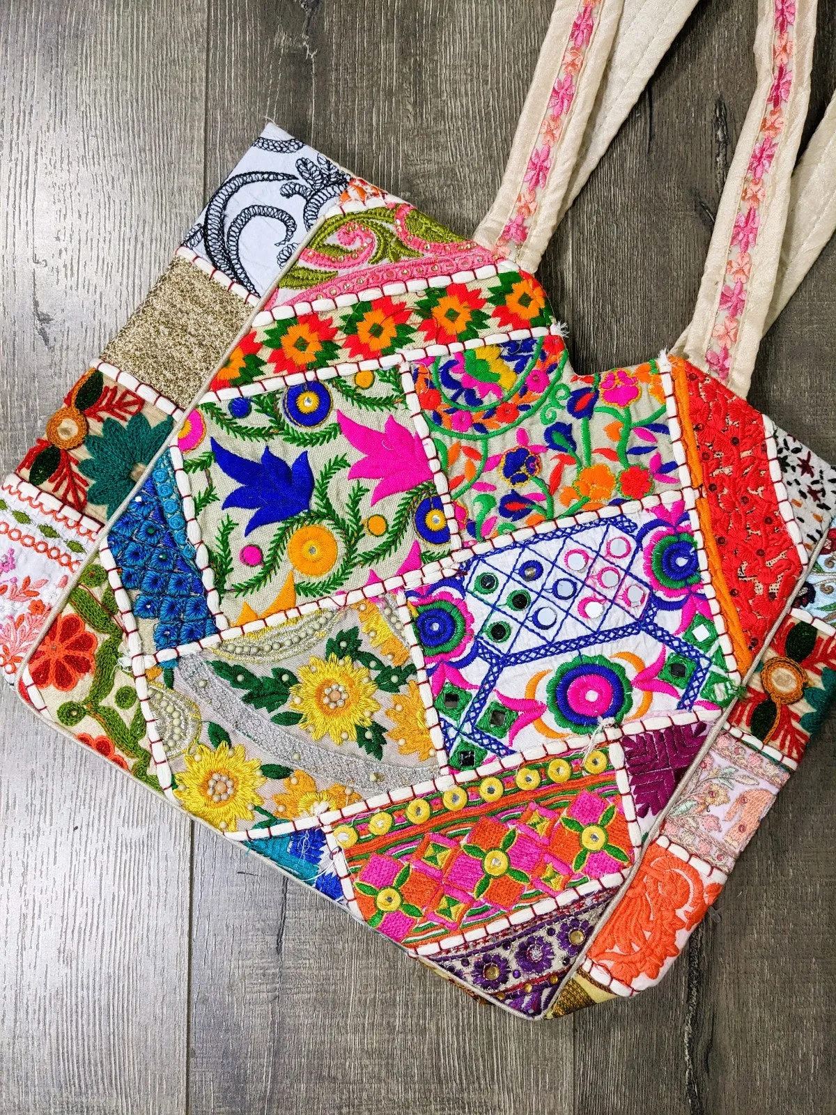 Embroidered Shopping Bag