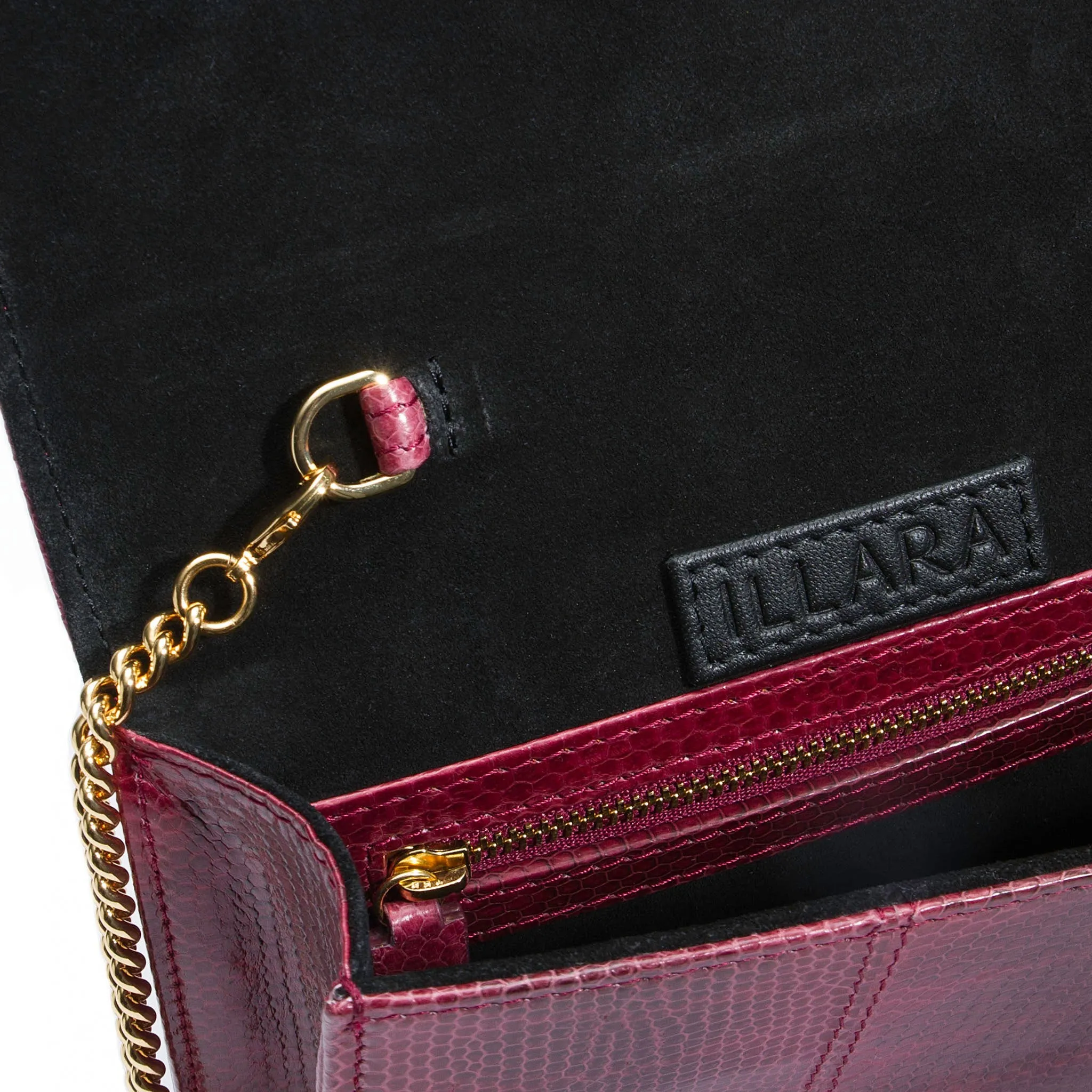 ERIKA SNAKESKIN & OSTRICH LEG CROSSBODY BAG
