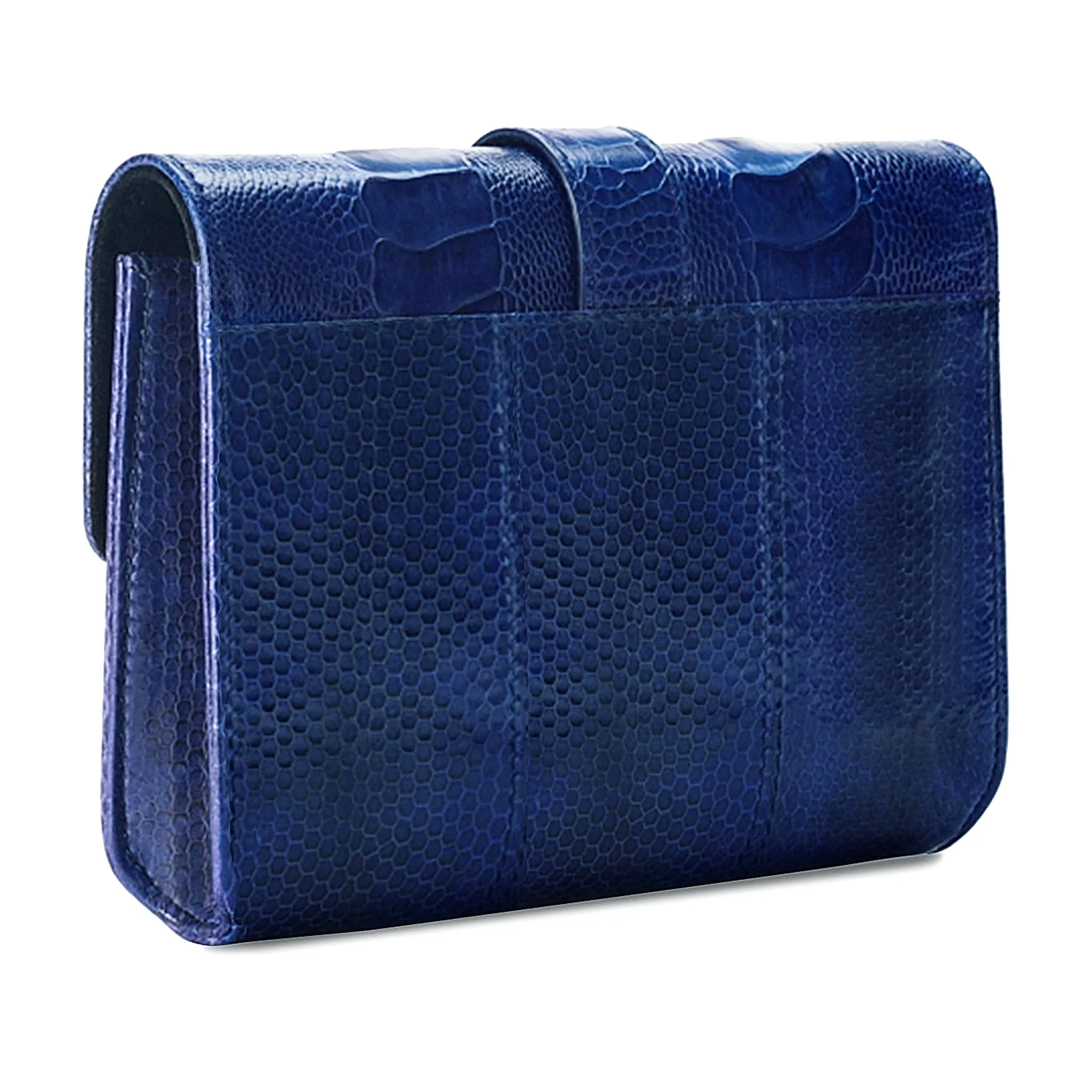 ERIKA SNAKESKIN & OSTRICH LEG CROSSBODY BAG