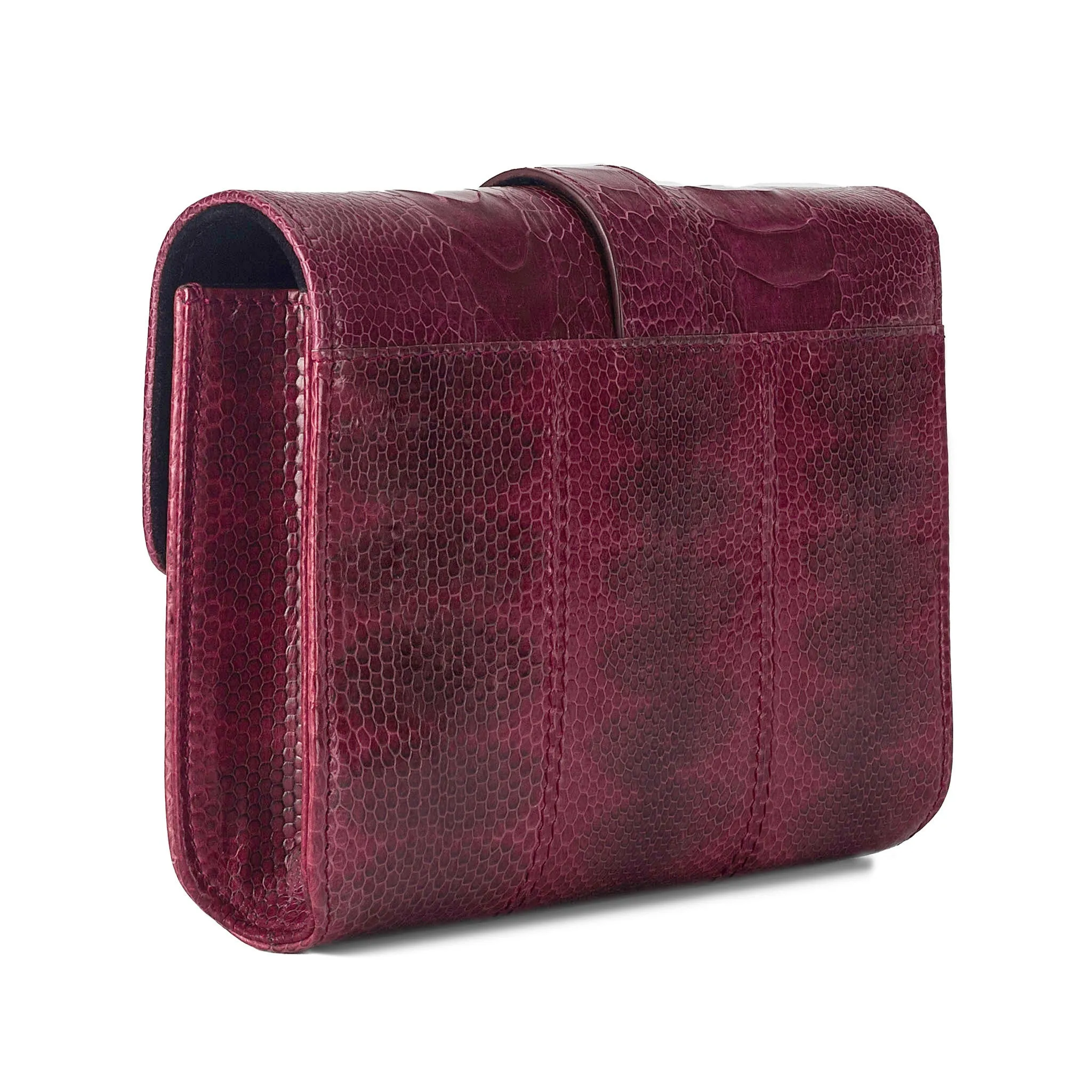 ERIKA SNAKESKIN & OSTRICH LEG CROSSBODY BAG