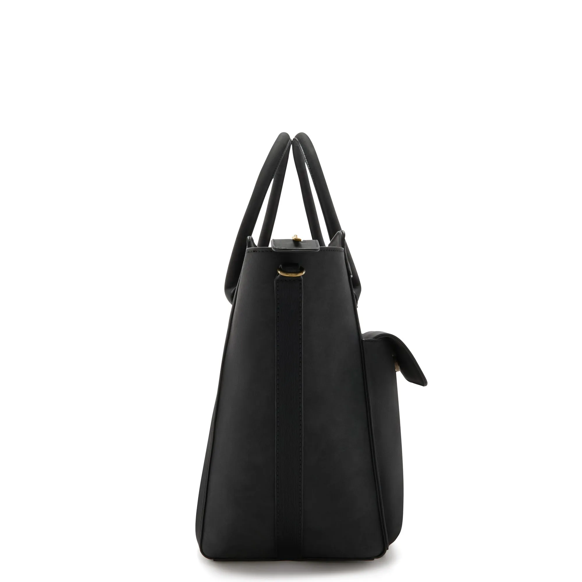 Essential Bag black handbag with 16.7 inch laptop compartment
