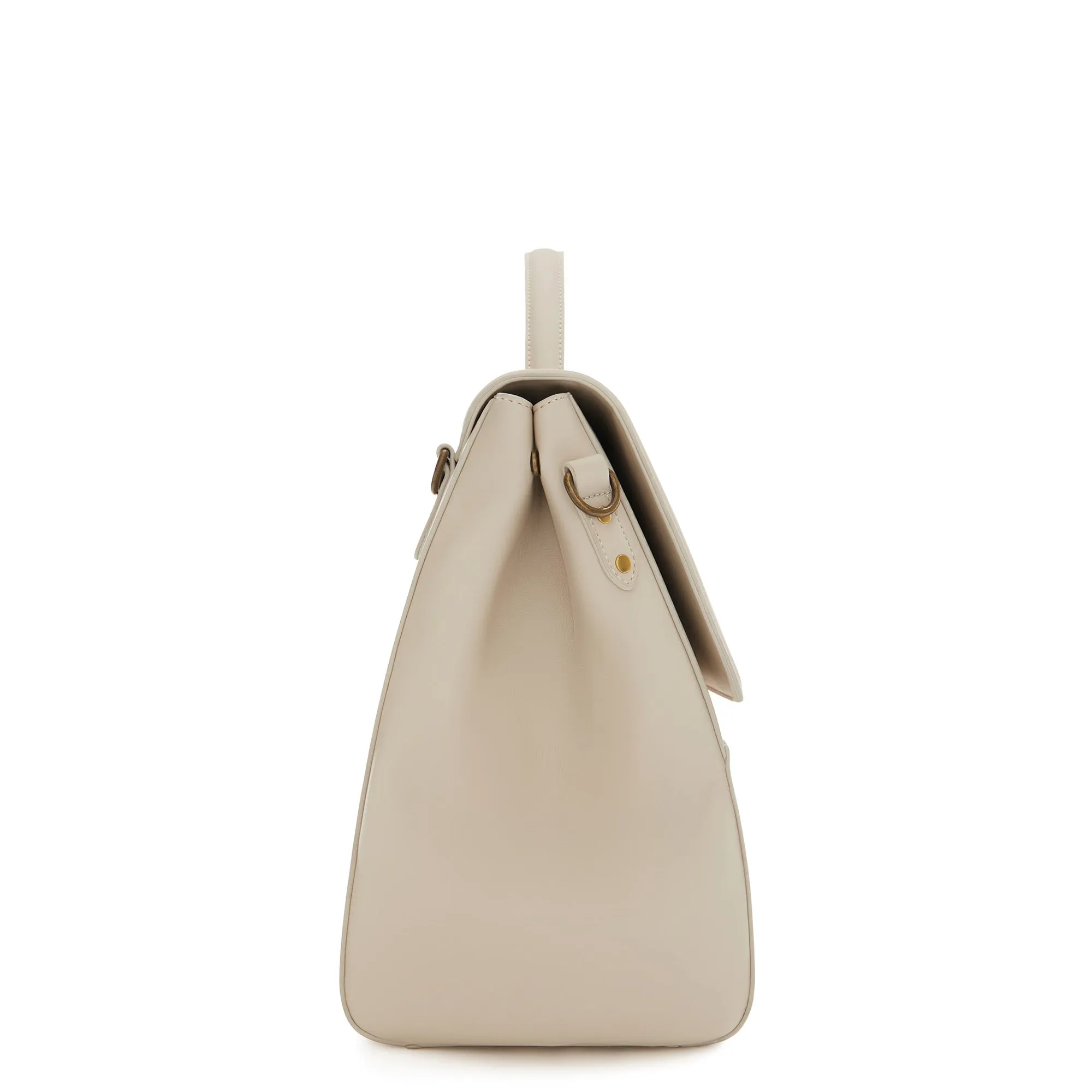 Essential Bag cream handbag with 16.4 inch laptop compartment
