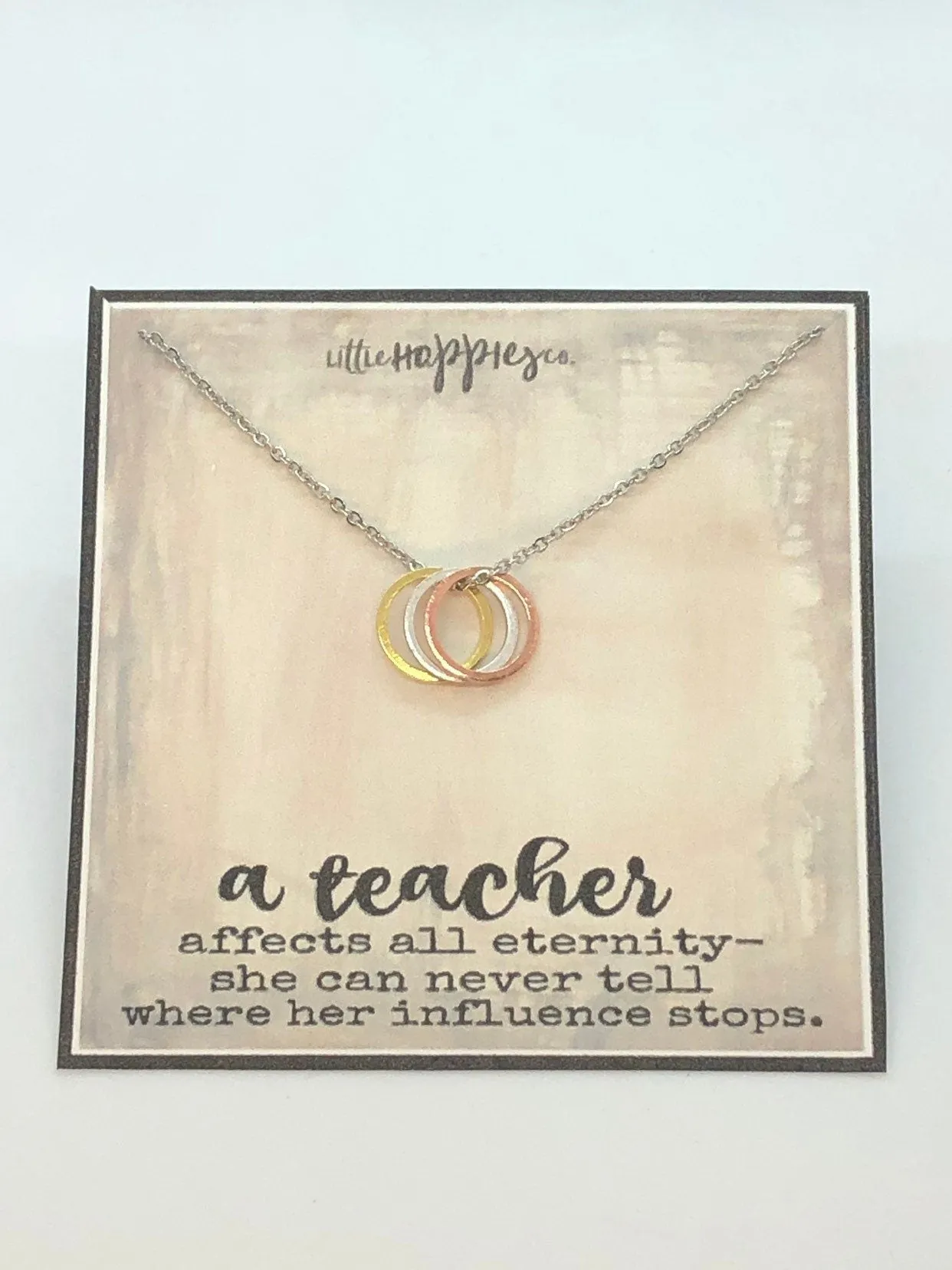 Eternity necklace, Teacher appreciation gift, Teacher gifts, Gift for teacher, personalized teacher, end of year teacher gift, inexpensive