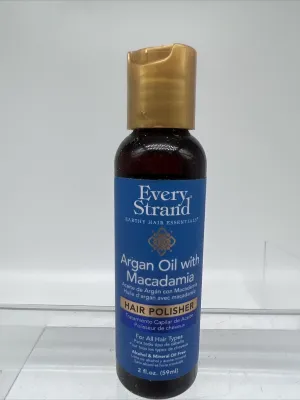 Every Strand Hair Polisher with Argan Oil and Macadamia Purse Travel  TSA 2oz