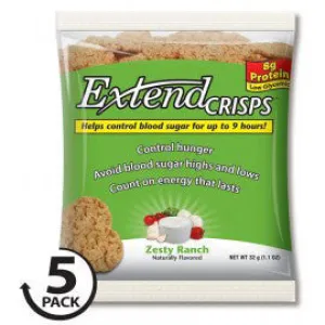 Extend Nutrition Crisps - Zesty Ranch - 5 Bags