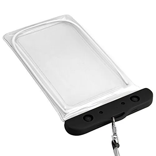 F-color Waterproof Case, 4 Pack Transparent PVC Waterproof Phone Pouch Dry Bag for Swimming, Boating, Fishing, Skiing, Rafting, Protect iPhone X 8 7 6S Plus SE, Galaxy S6 S7, LG G5 and More