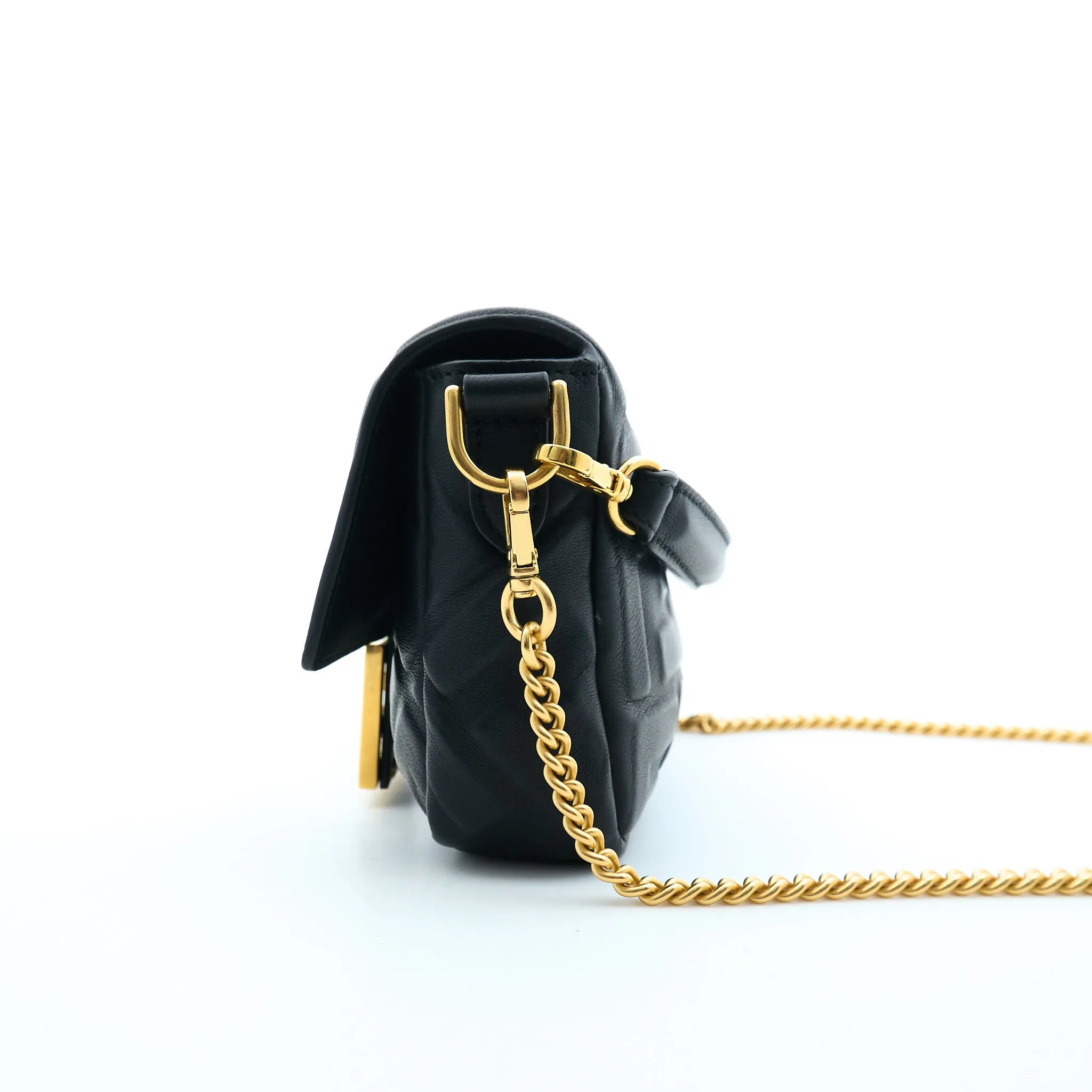 Fendi Black Mini Baguette Bag