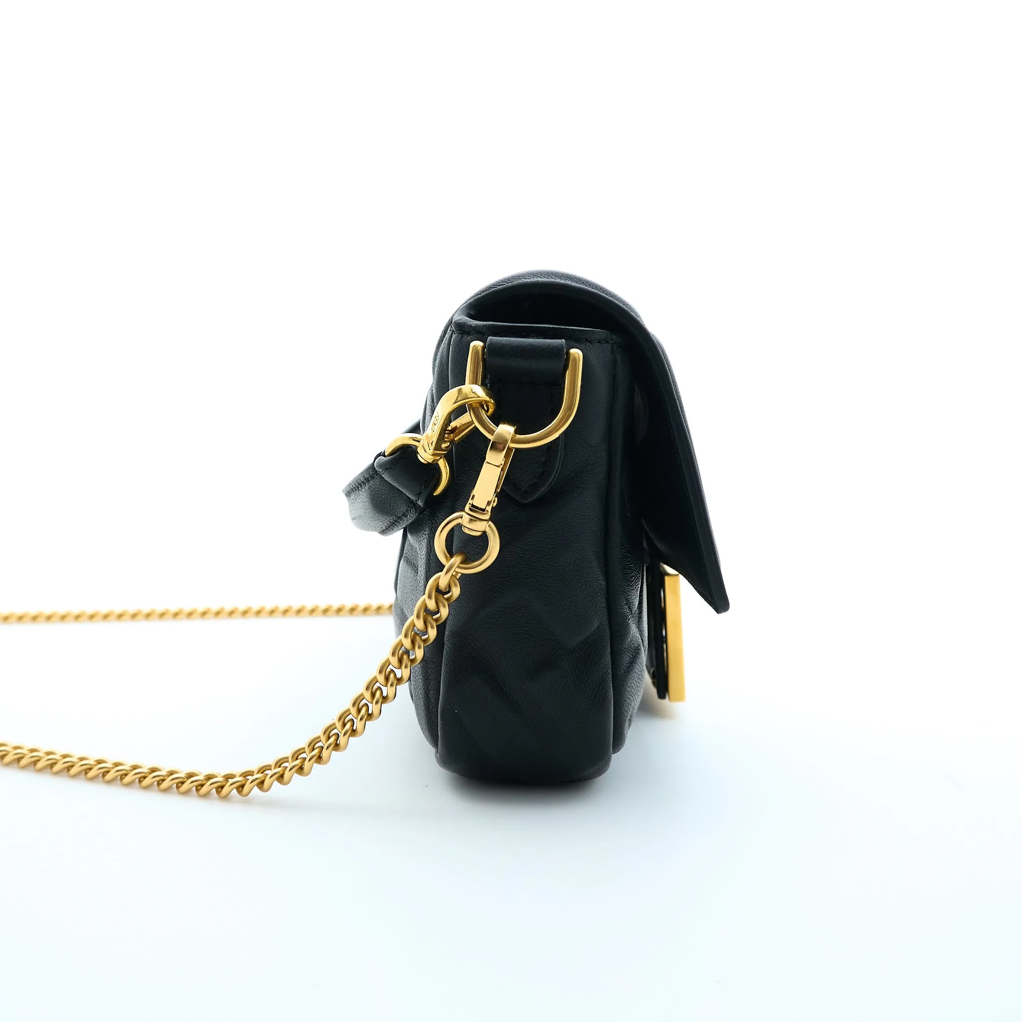 Fendi Black Mini Baguette Bag