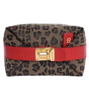 FF Leopard Cosmetic Bag