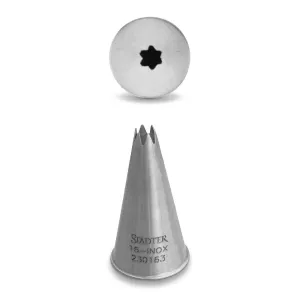 Fine Star Icing Nozzle #16 3mm