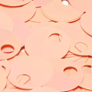 Flat Round Top Large Hole Sequin #27 Rose Pink (Opaque Iris)